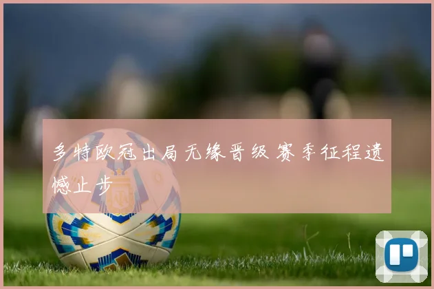 多特欧冠出局无缘晋级 赛季征程遗憾止步
